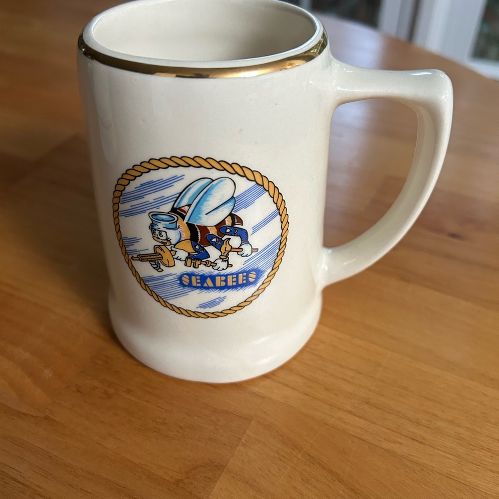 Seabee US NAVY Beer Stein